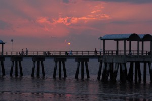 sunset over Jekyll Pier, Life & Other Stuff